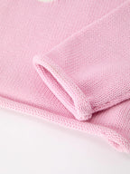Ghost Bow Knit Rollneck Sweater