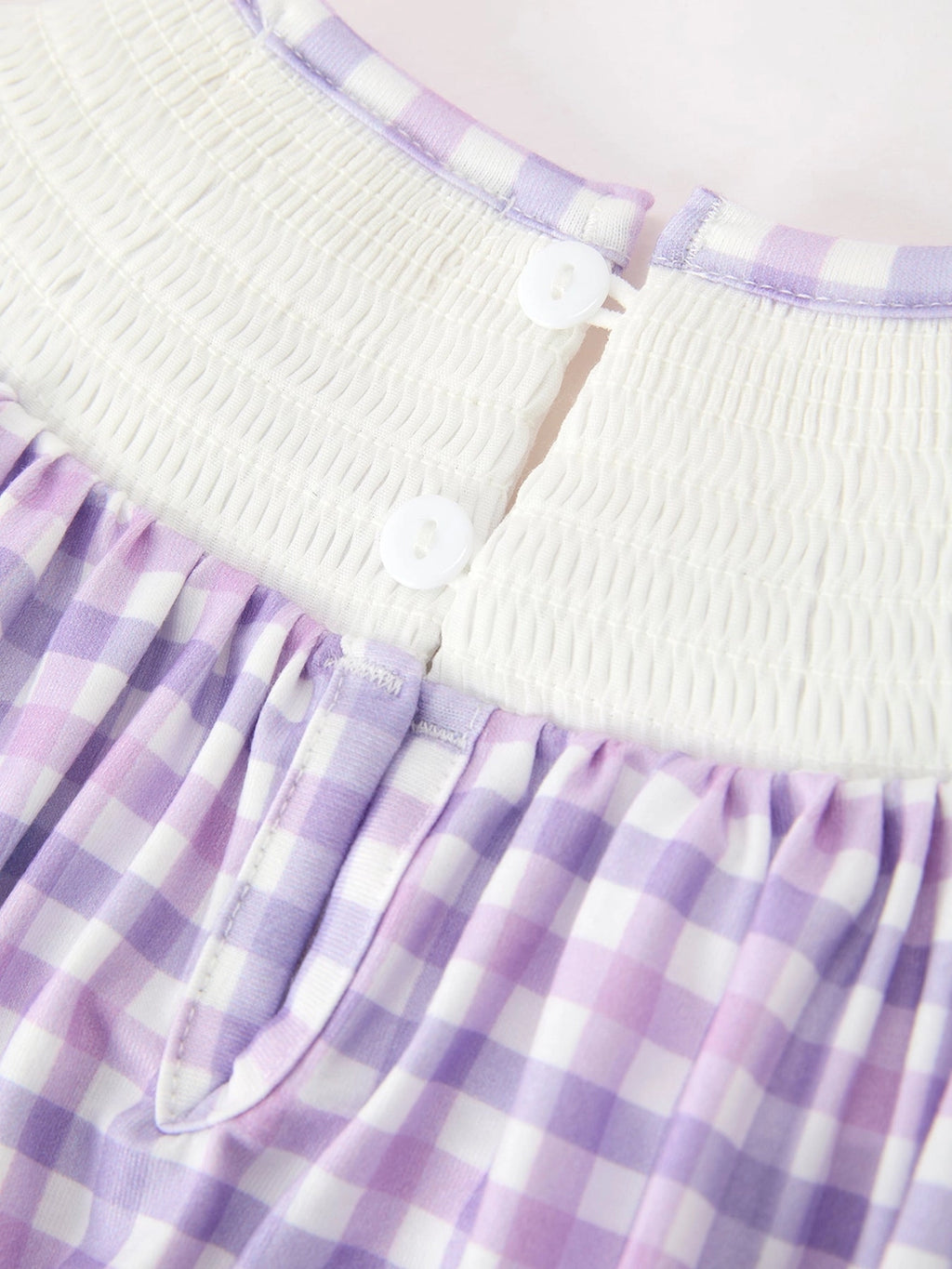 Halloween Ghost Plaid Scallop Dress