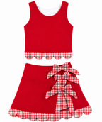 Red Gingham Set