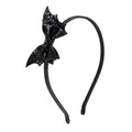 Glitter Bat Halloween Bow Headband