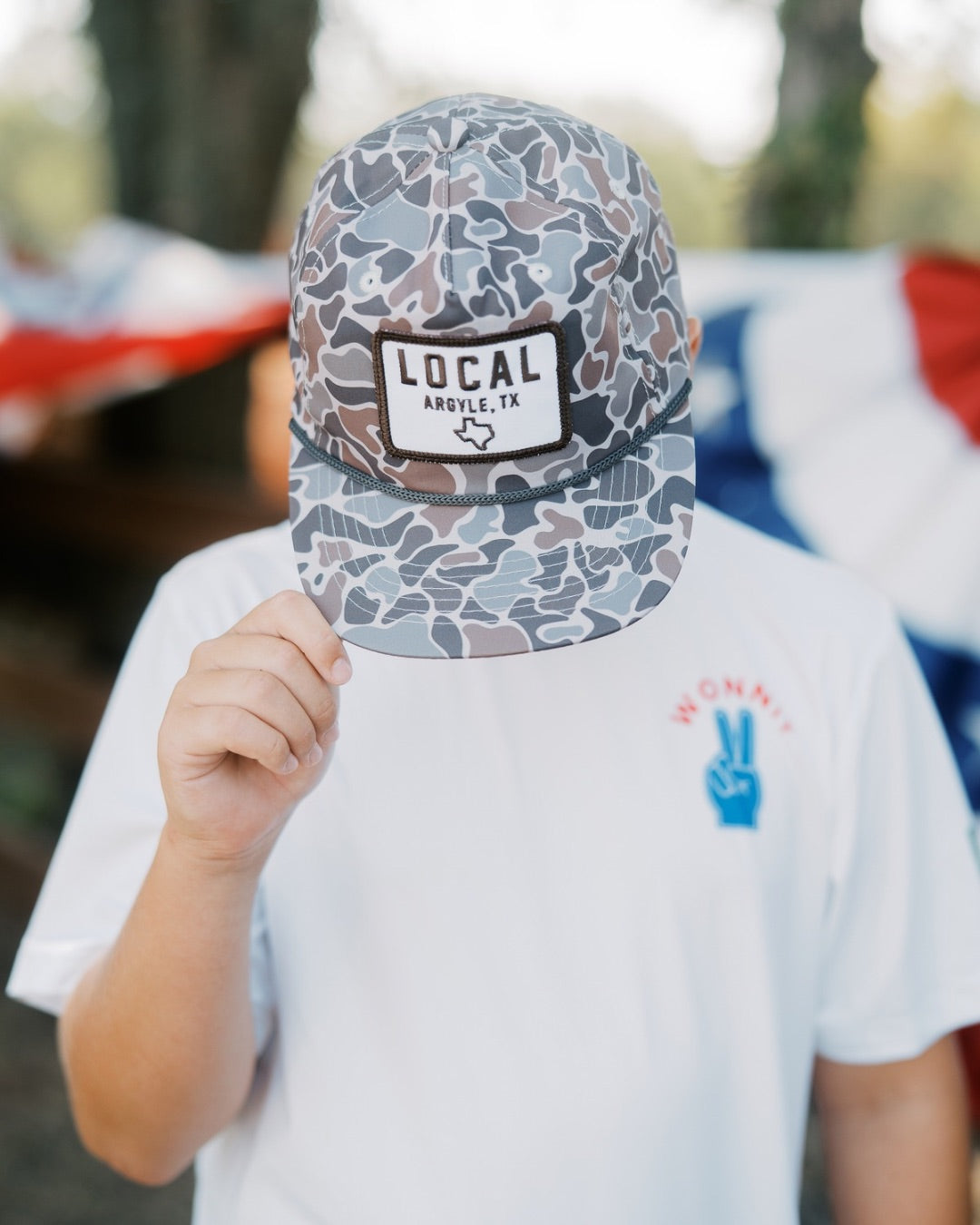 Youth Camo Patch Hat