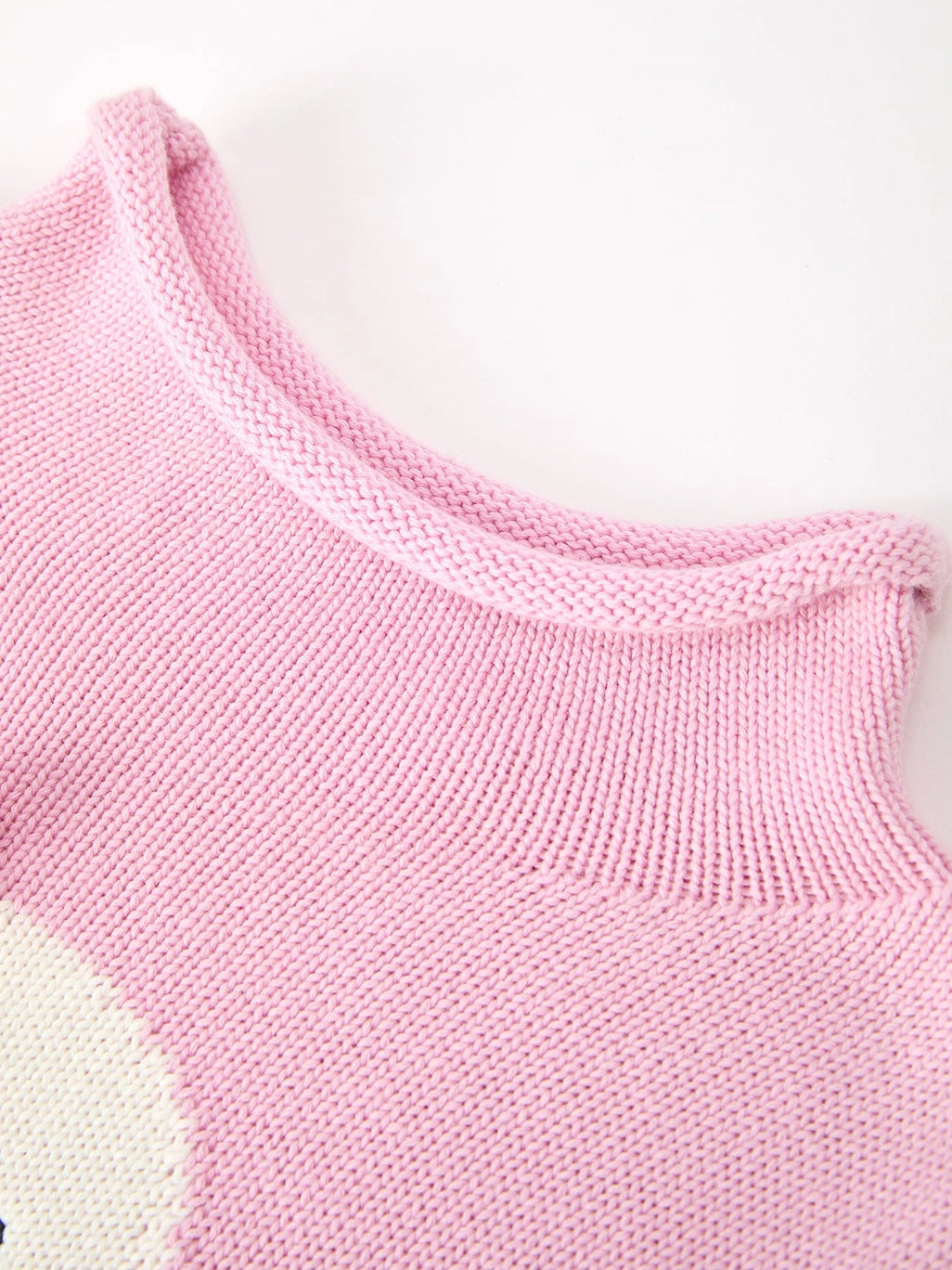 Ghost Bow Knit Rollneck Sweater