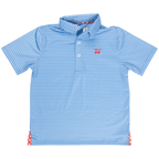 Bald Head Blues Youth Polo - Azure Blue Bell