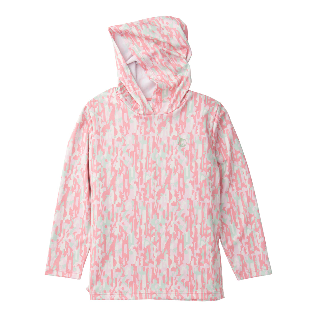 Pro Performance Hoodie T-shirt in Geranium Pink Camo