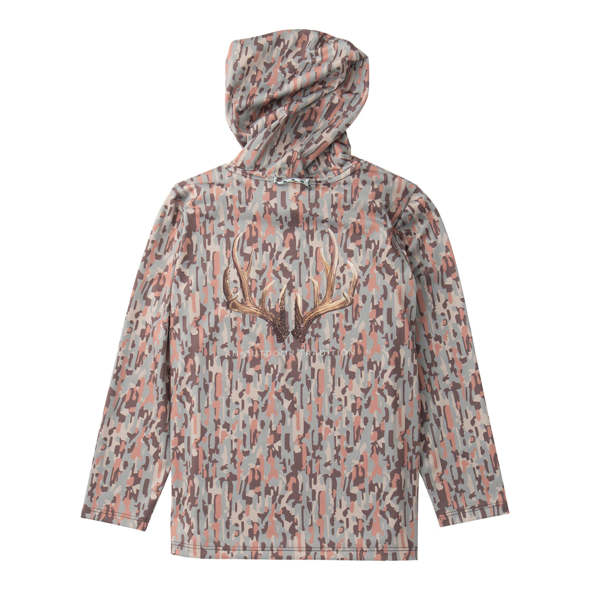 Pro Performance Hoodie Neutral Camo with Deer Antlers