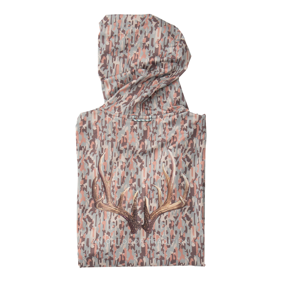 Pro Performance Hoodie Neutral Camo with Deer Antlers