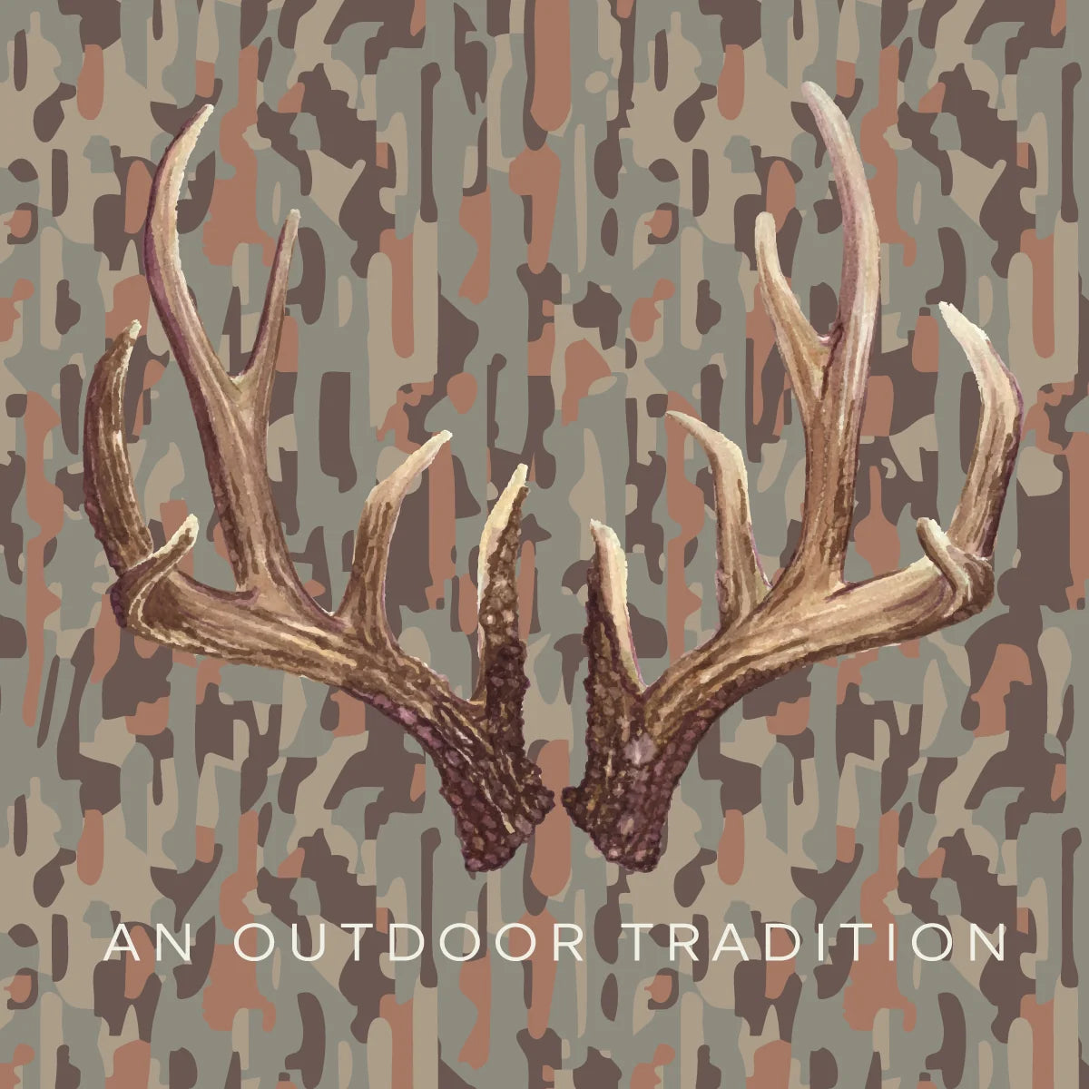 Pro Performance Hoodie Neutral Camo with Deer Antlers