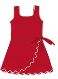 Red Scalloped Dress