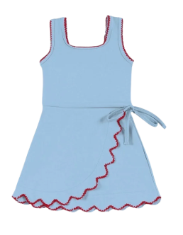 Scallop Blue Dress
