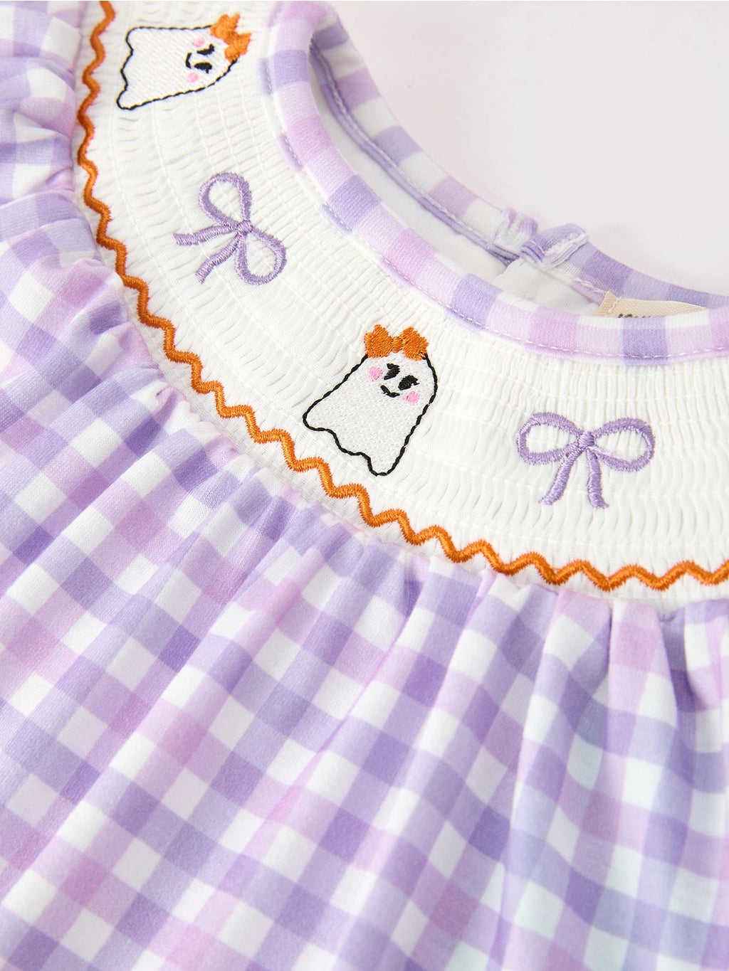 Halloween Ghost Plaid Bloomer Set