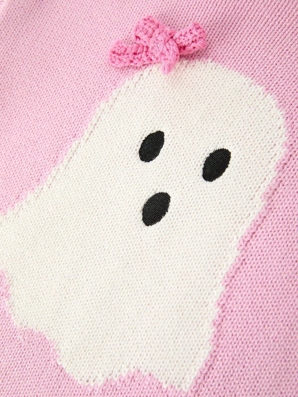 Ghost Bow Knit Rollneck Sweater